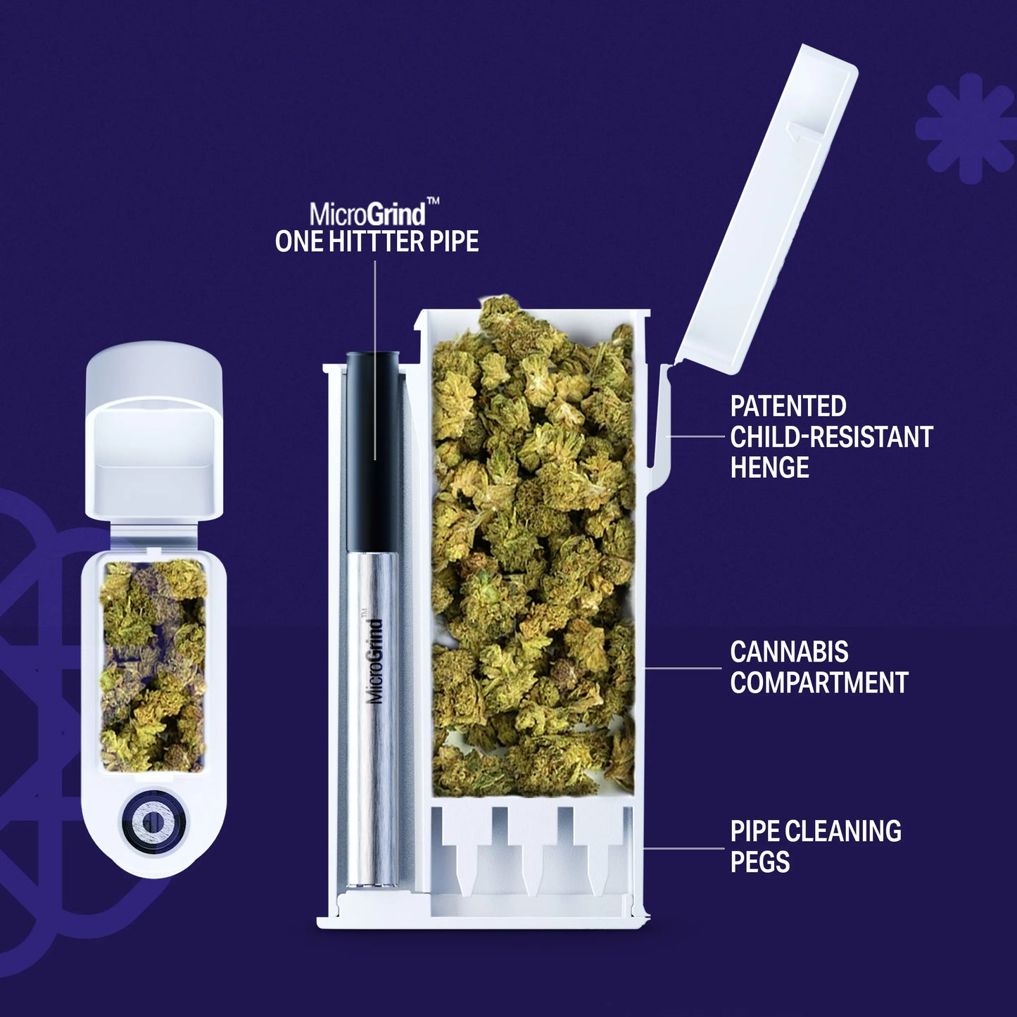 SNAP Pack, cannabis packaging, child resistant, custom dugout + one hitter box